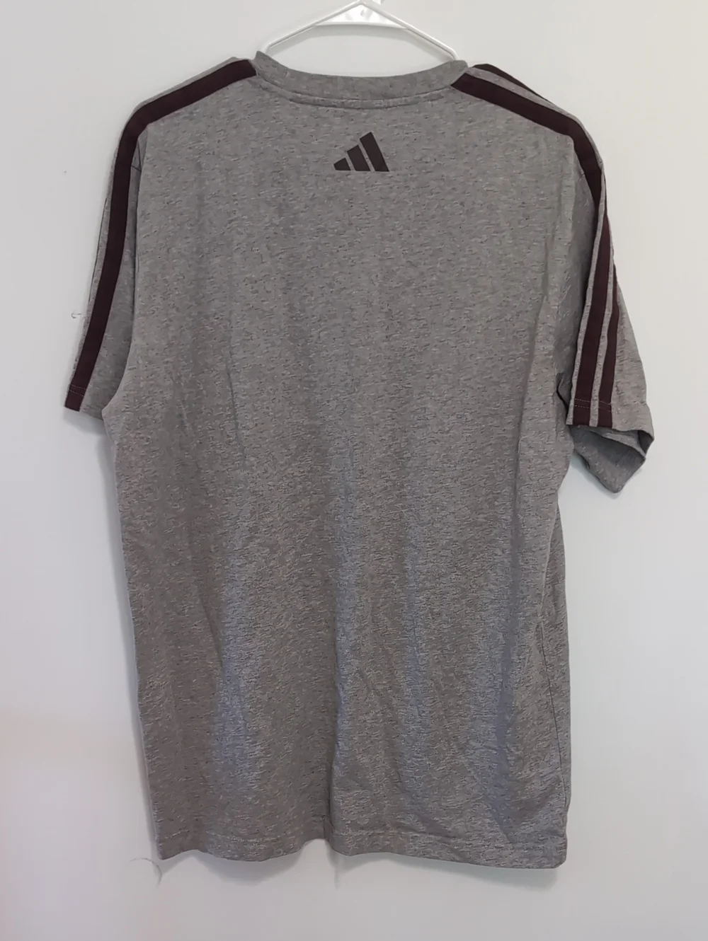 Adidas Grey Black Men's Short Sleeve Tshirt Size Large
